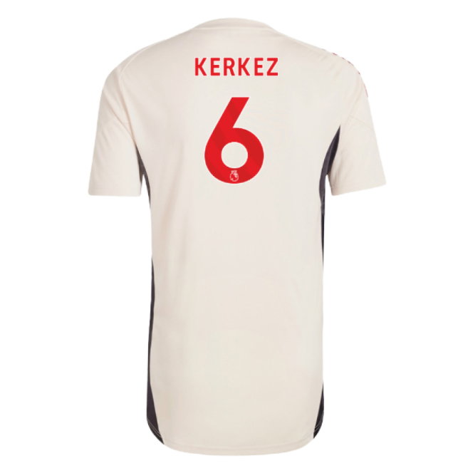 2025-2026 Liverpool Training Jersey (White) - Kids (Kerkez 6)-SoccerKits Hub | Buy Soccer Jerseys Online